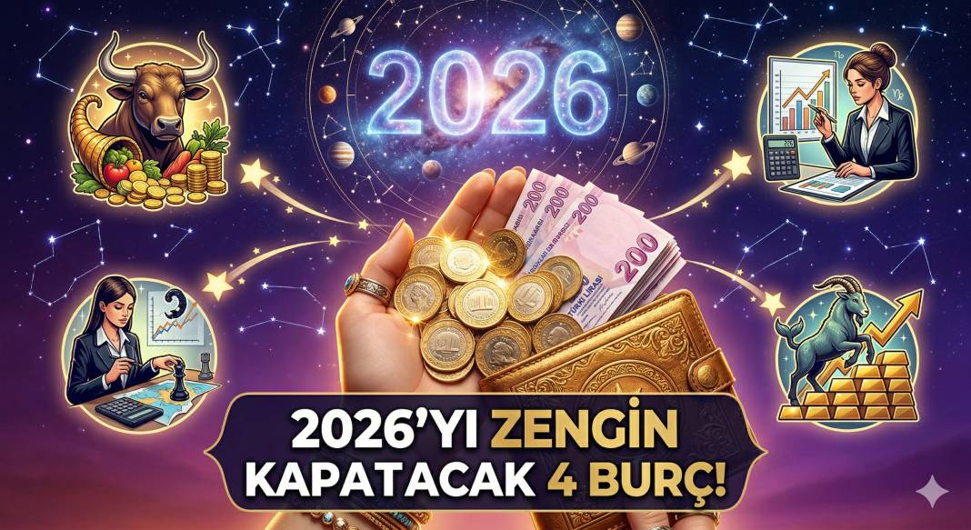 2026 yılını zengin olarak bitirecek 4 burç! Paraya para demeyecekler 1