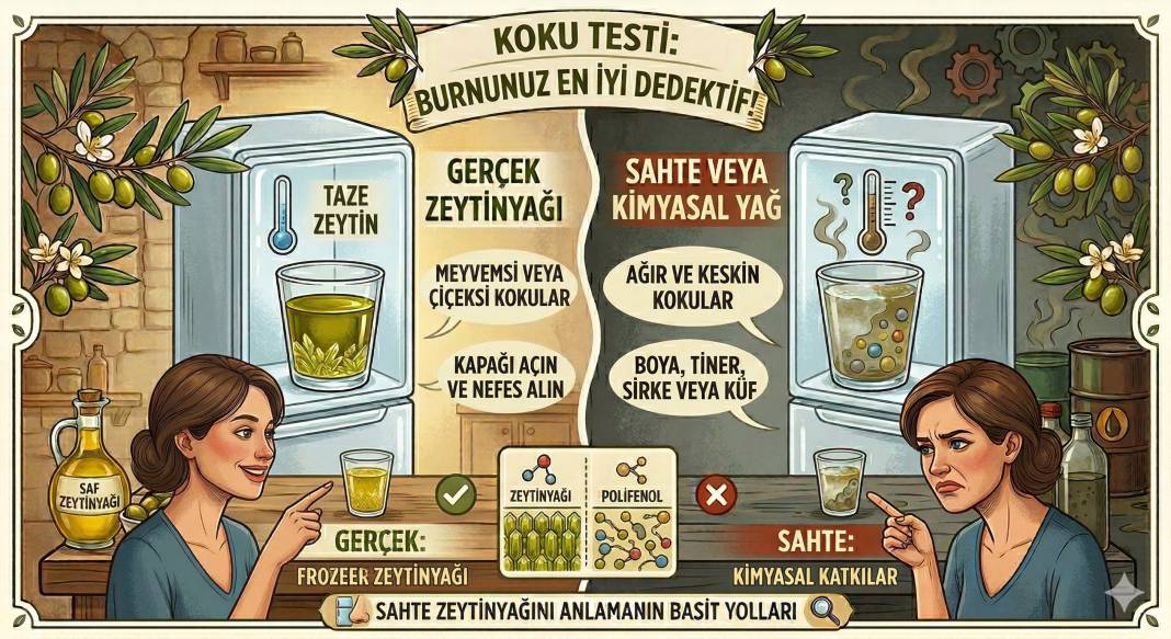 Sahte zeytinyağını anlamanın yeni yolu. Meğer bu kadar kolaymış 5