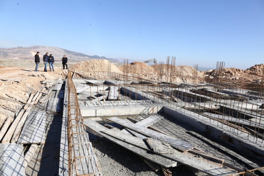 Hayvan hastanesi inşaatı hızla devam ediyor 