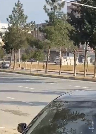 Saldırganın kaçtığı anlar cep telefonu kamerası ile kaydedildi