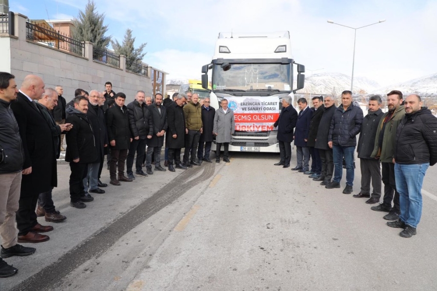 Erzincan TSO yardım tırı yola çıktı 
