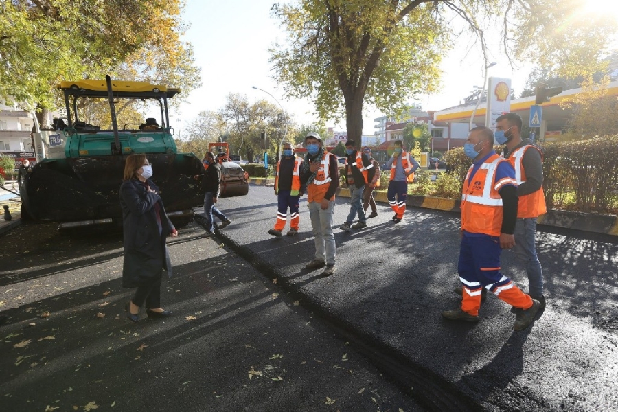 2020 yılında yol çalışması kapsamında 258 bin ton asfalt kullandı