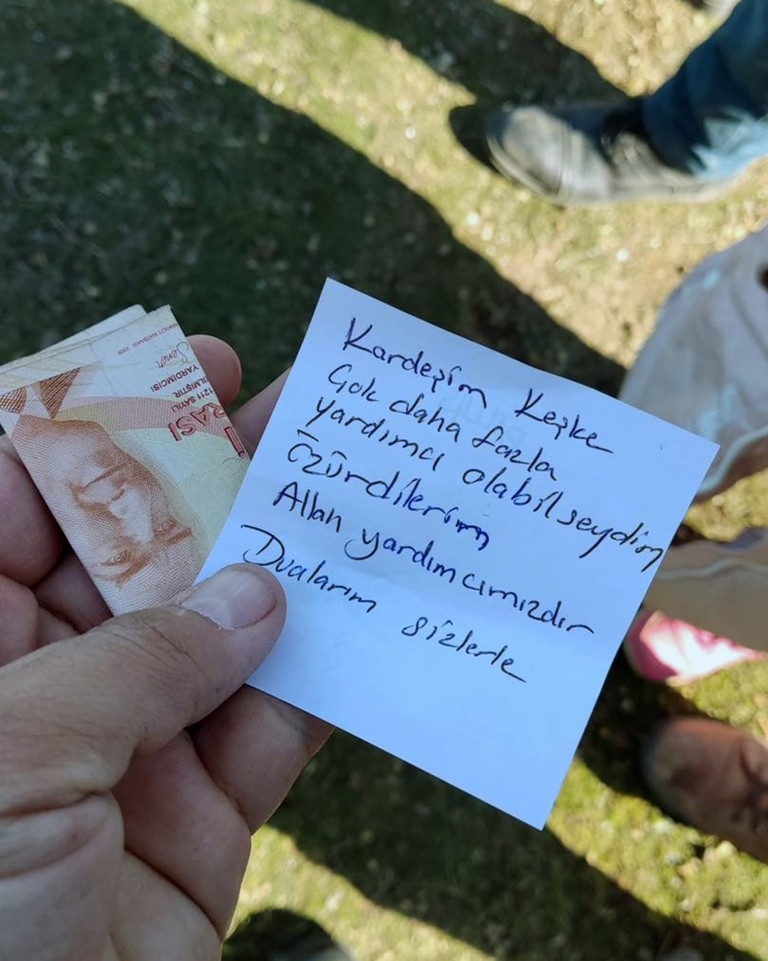 ‘Kardeşim, keşke daha çok yardımcı olabilseydim, özür dilerim” 