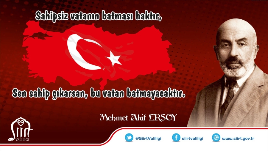 Siirt, İstiklal Marşı'nın Kabulü ve Mehmet Akif Ersoy'u anma etkinliklerine hazırlanıyor