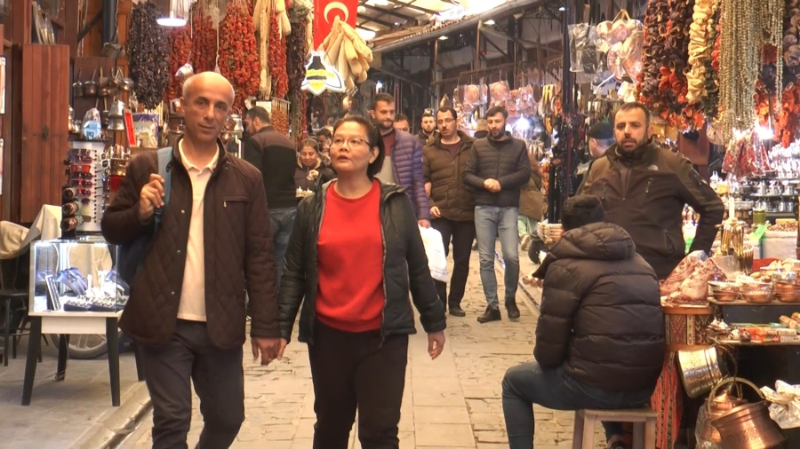 Depremin vurduğu Gaziantep'te turist yoğunluğu sevinci