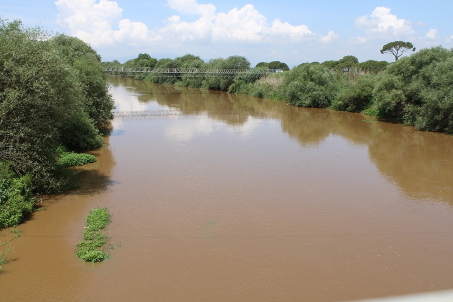 Büyük Menderes Nehri’nde sevindiren manzara