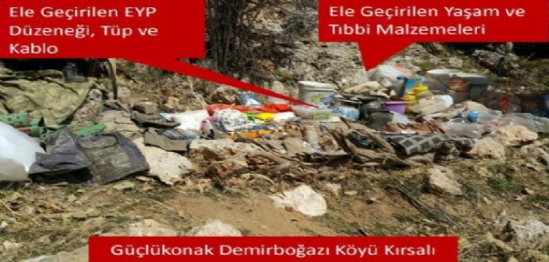 ŞIRNAK`TA PKK`YA AİT 14 İMHA MAĞARA VE BARINAK EDİLDİ