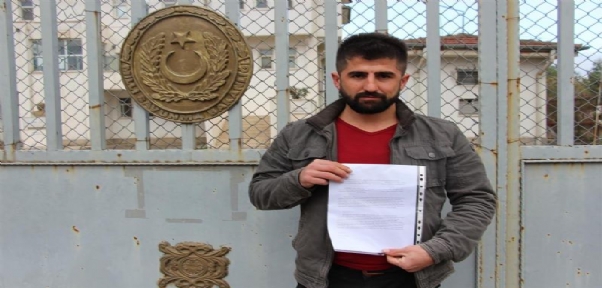 SİLOPİ`DE 2 ÇOCUK BABASI AFRİN`E GİTMEK İÇİN DİLEKÇE VERDİ