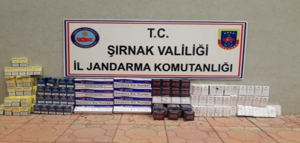 CİZRE VE ULUDERE`DE 14 BİN TL DEĞERİNDE GÜMRÜK KAÇAĞI SİGARA ELE GEÇİRİLDİ