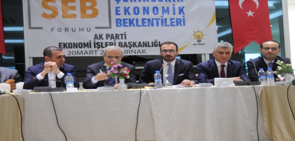 ŞIRNAK`TA"ŞEHİRLERİN EKONOMİK BEKLENTİLERİ" ÇALIŞTAYI