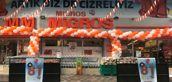 MİGROS CİZRE MAĞAZASI HİZMETE AÇILDI