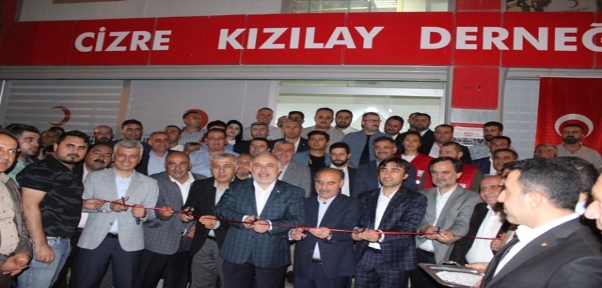 CİZRE KIZILAY DERNEĞİ TÖRENLE AÇILDI
