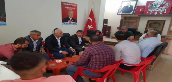 MHP ŞIRNAK İL BAŞKANI ÖZDEMİR`DEN İDİL İLÇE TEŞKİLATINA TEBRİK ZİYARETİ