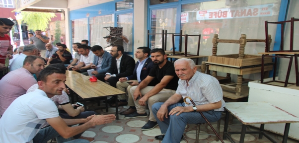 Erkan firma yetkililerinin sorunlarını dinledi