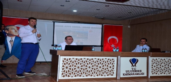 Uludere`de"İmar Barışı" Bilgilendirme Toplantısı Yapıldı