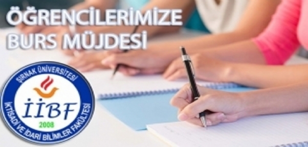 Şırnak Üniversitesi İktisadi Ve İdari Bilimler Fakültesi Öğrencilerine Burs