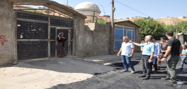 Cizre`de Sıcak Asfalt Çalışmaları Sürüyor
