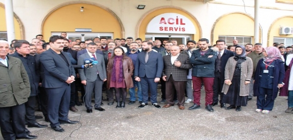 Midyat`ta doktora şiddete tepki