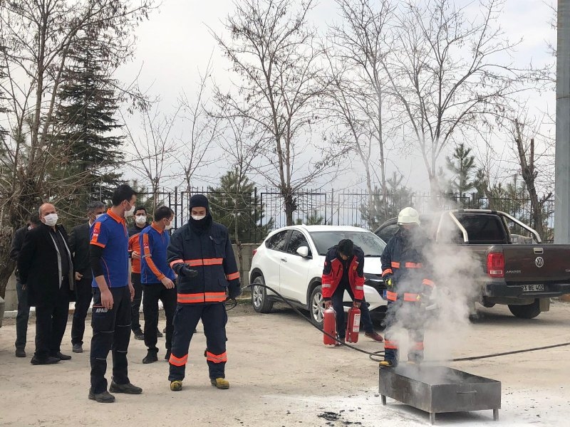 DEPREM VE YANGIN TATBİKATI YAPILDI