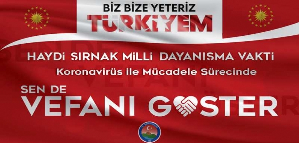 Haydi Şırnak Milli Dayanışma Vakti