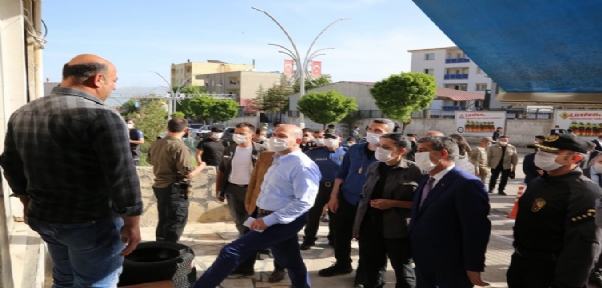Bakan Soylu, Belediye Ve Emniyet Binası İnşaat Alanında İncelemeler Yaptı