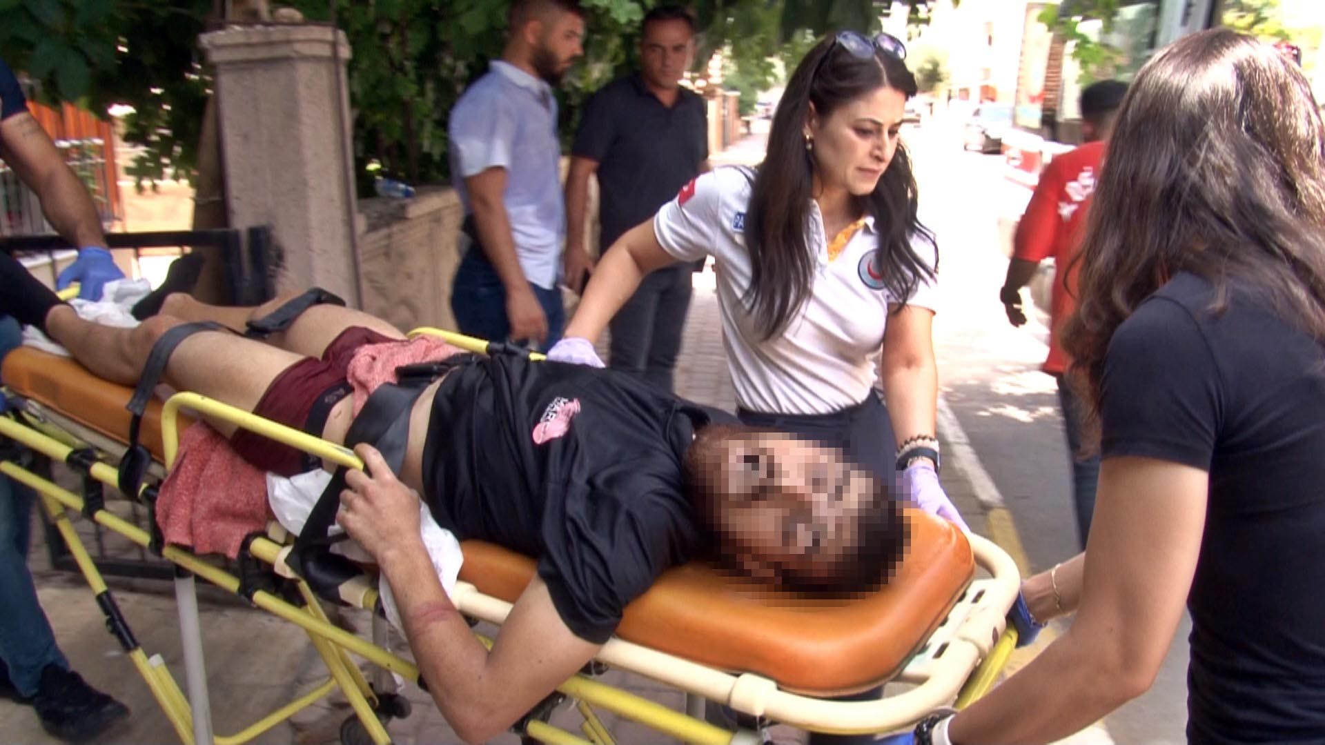 Kendisini 'kan' polisi 'ter' içinde bıraktı