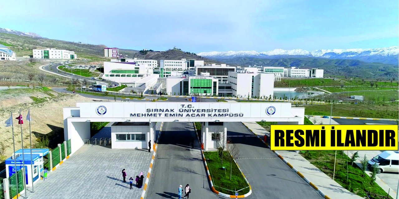 ŞIRNAK ÜNİVERSİTESİ EĞİTİM, LABORATUVAR, SPOR VE OTOMAT EKİPMANI ALACAK