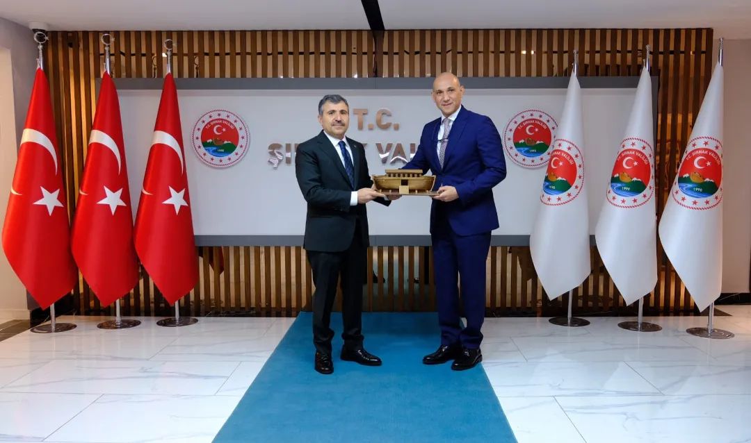 Şırnak Valisi, Irak Cumhuriyeti Gaziantep Başkonsolosu heyetini ağırladı