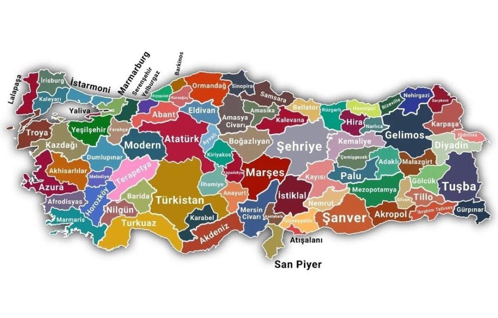 YAPAY ZEKAYLA ŞEHİR İSİMLERİNİ DEĞİŞTİRDİLER