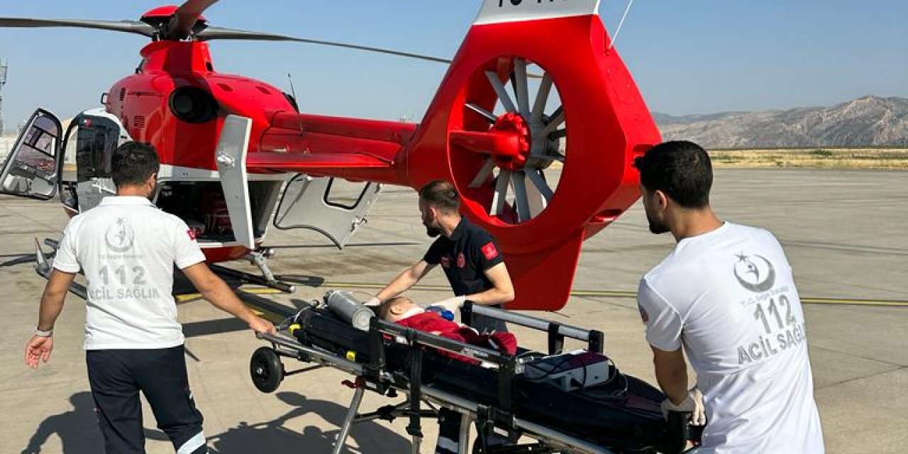 Hava ambulansı 2 yaşındaki bebeğe nefes oldu