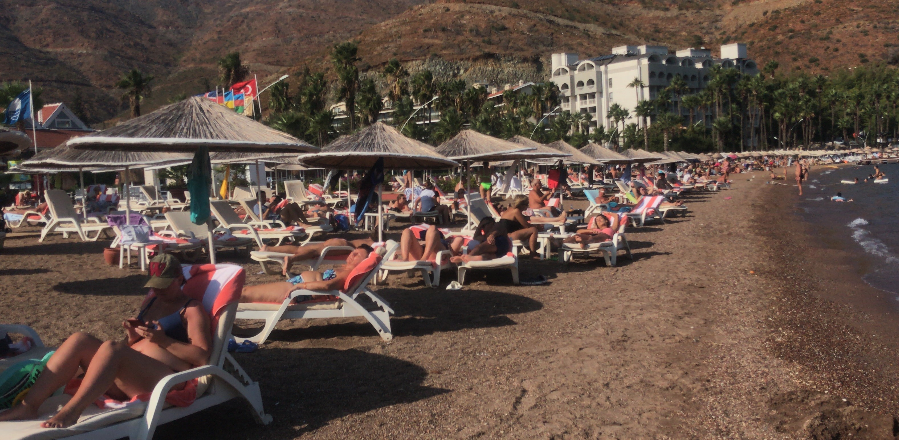 Marmaris’te deniz, kum ve güneş keyfi devam ediyor