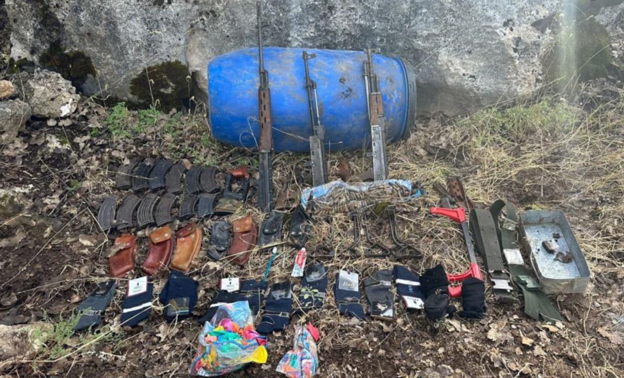 Şırnak'ta PKK'ya ait Silah Deposu ve Sığınak İmha Edildi