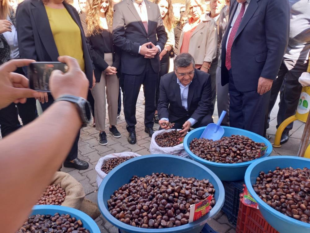 Kestane festivalinde 1 ton kestane tüketildi