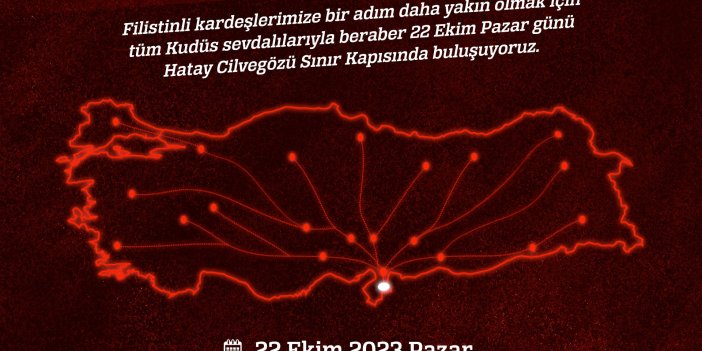 AGD'de  Filistin için sınıra gidiyor