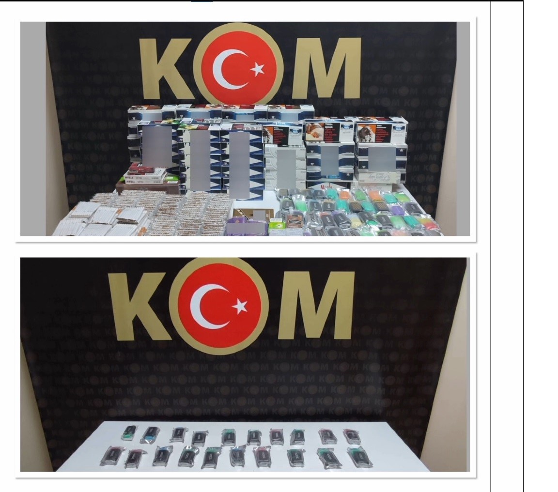 Çok sayıda gümrük kaçağı ürün ele geçirildi