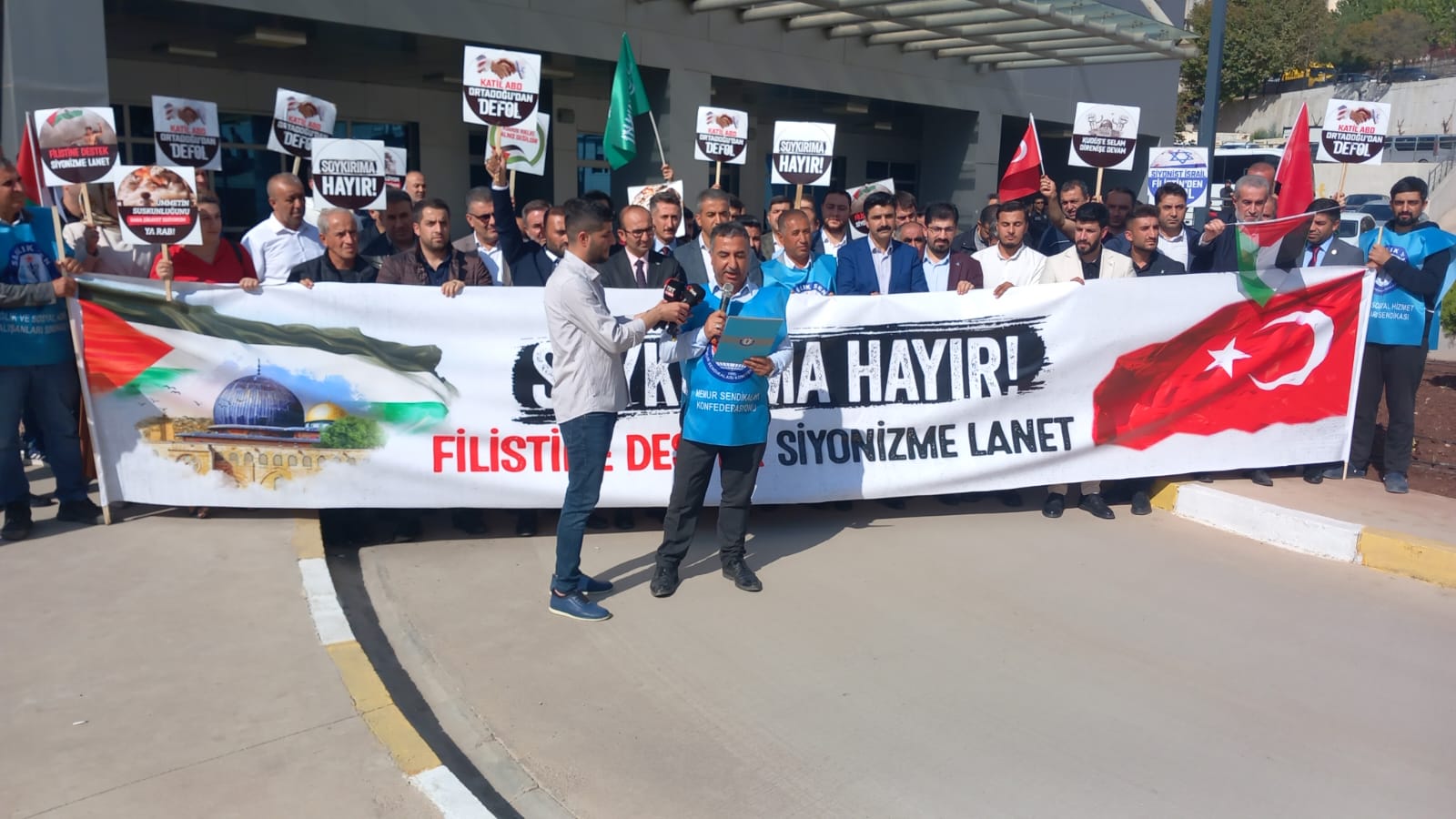 Şırnak’ta Sağlık Çalışanlarından Gazze’deki Hastane Saldırısına Tepki