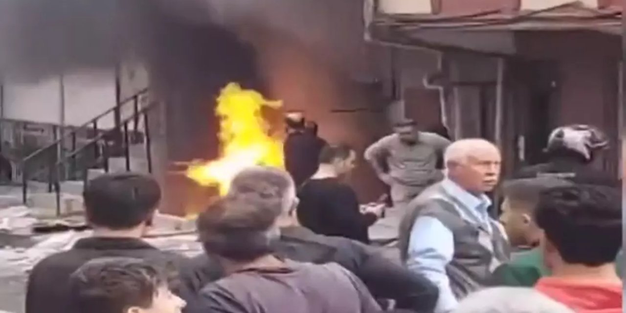 4 Katlı binada doğalgaz patlaması