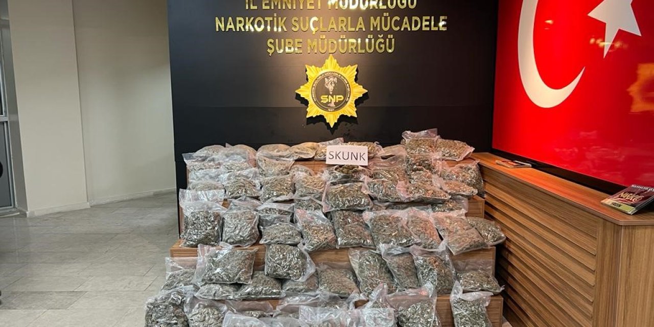 Uyuşturucu Operasyonunda 46 kilo skunk ele geçirildi