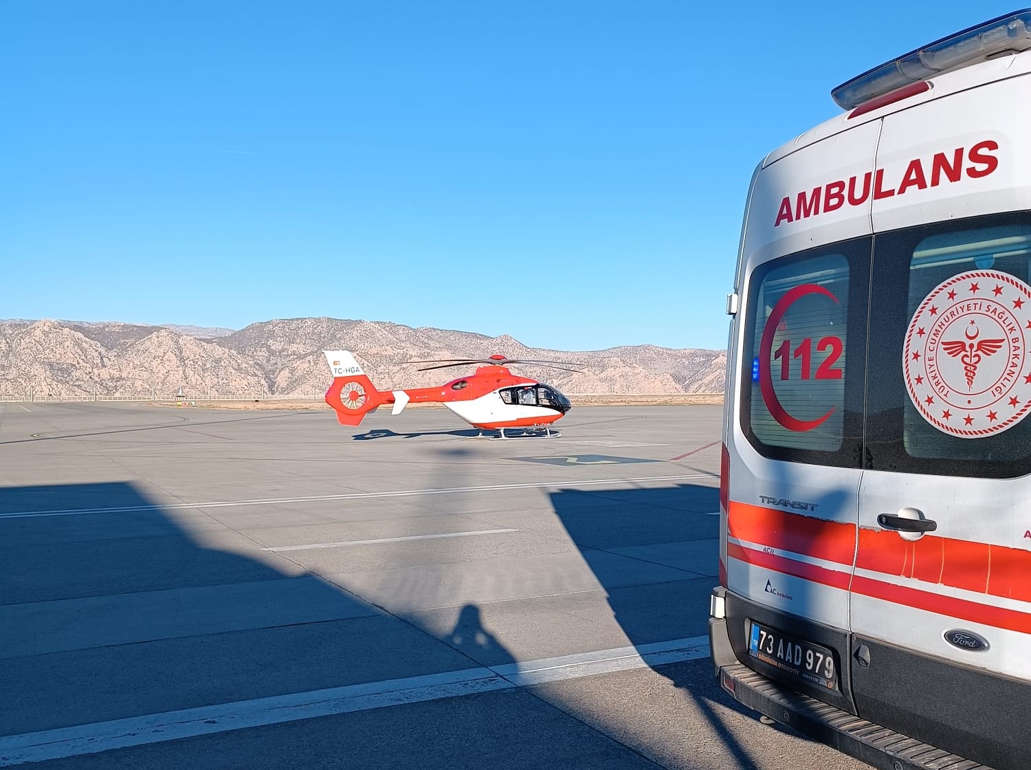 60 Yaşındaki Kalp Hastasının İmdadına Ambulans Helikopter Yetişti