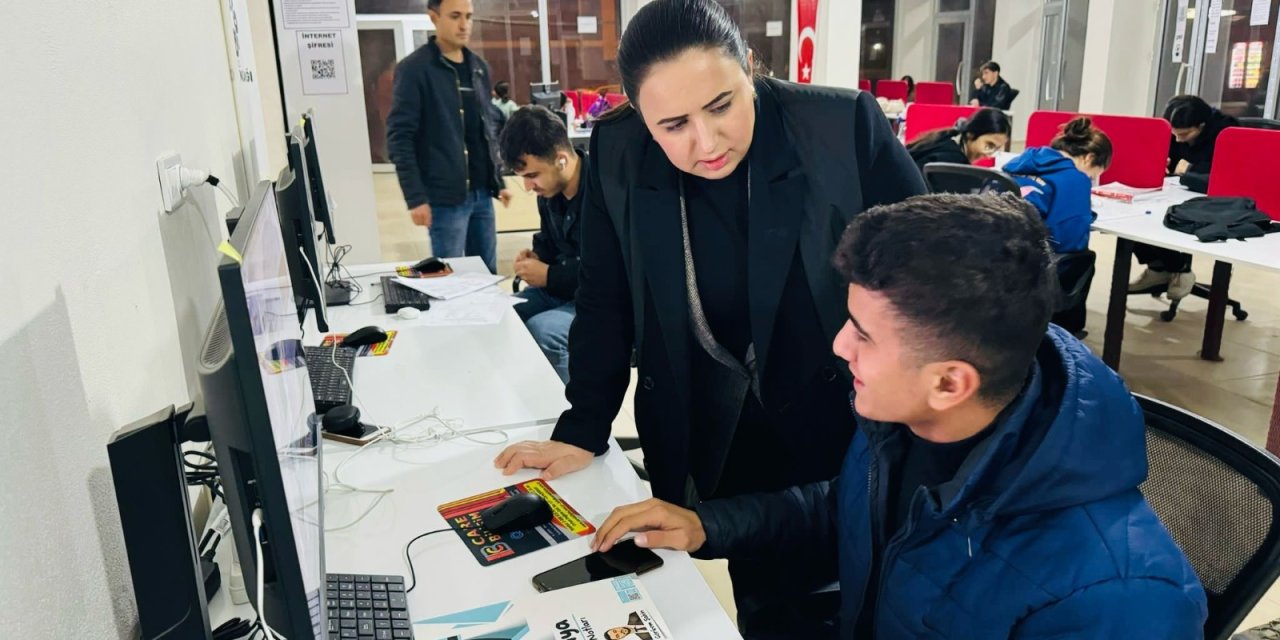 Kaymakam Demir, Cudi Çalışma Salonunda İncelemelerde bulundu