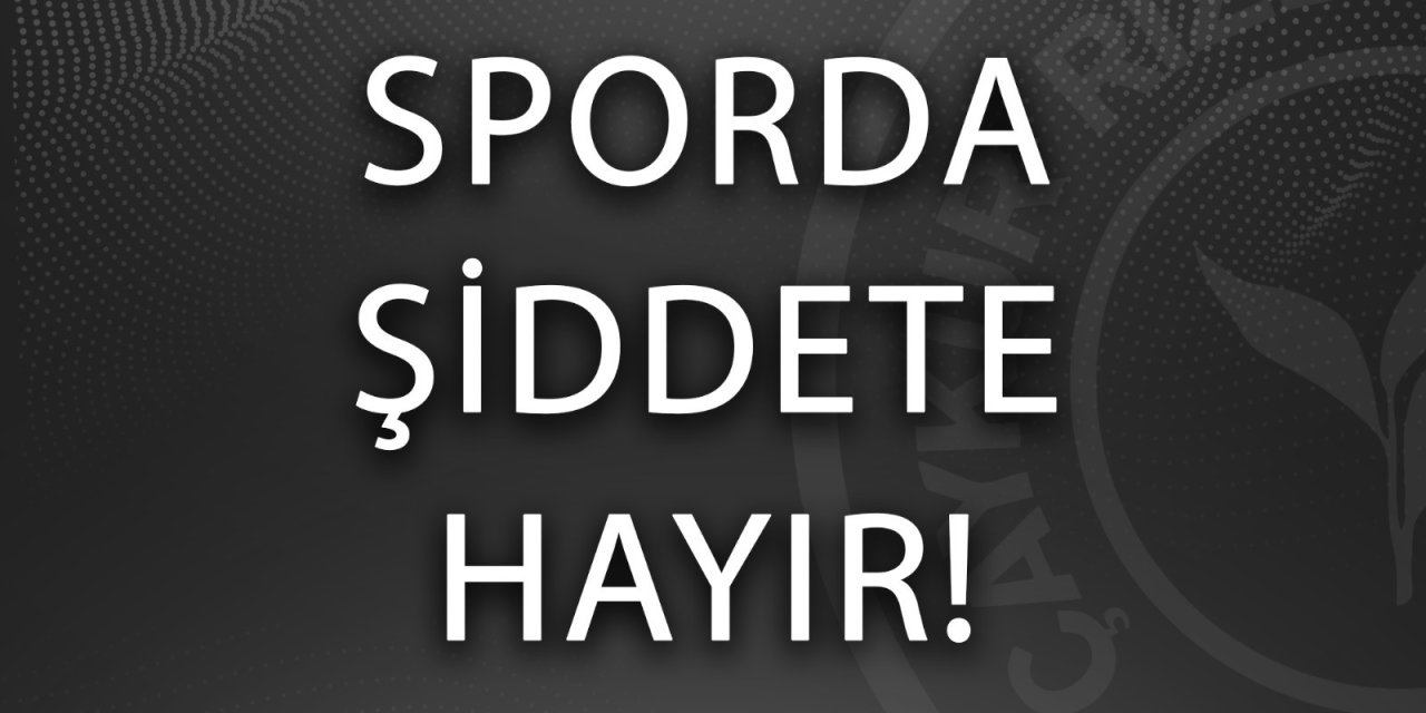 Çaykur Rizespor’dan hakem Halil Umut Meler'e yapılan saldırıya kınama