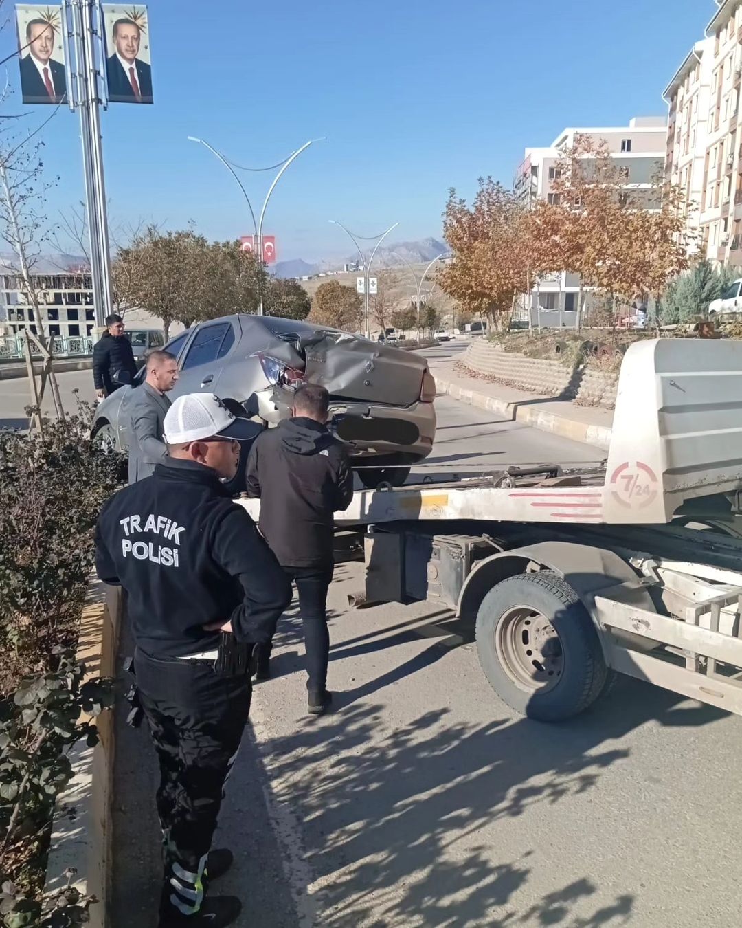 Şırnak’ta maddi hasarlı trafik kazası