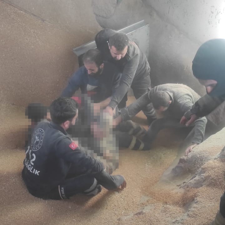 Buğday silosuna düşen genç  işçinin feci ölümü