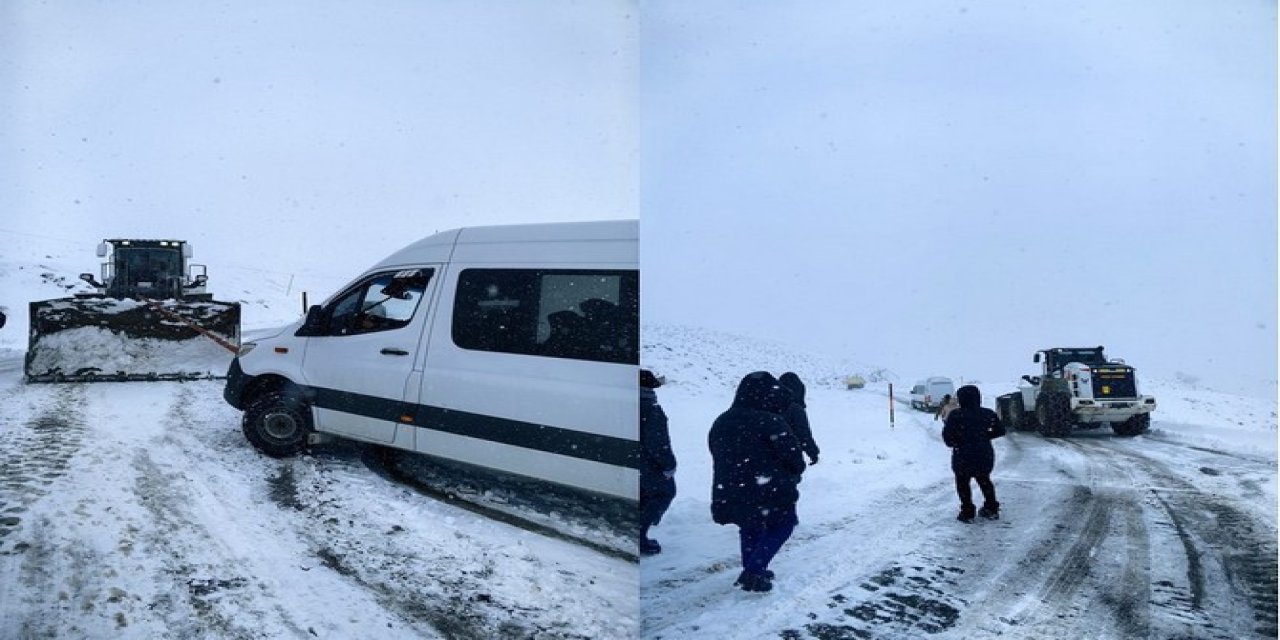 Hakkaride mahsur kalan kafile kurtarıldı