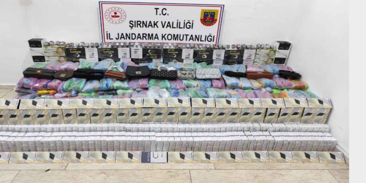 Şırnak'ta 2.200 milyonluk kaçak ürün ele geçirildi