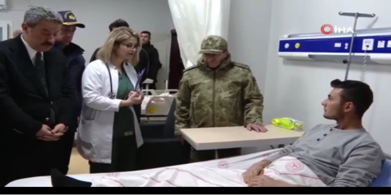 Kuvvet komutanları Şırnak'taki yaralı askerleri ziyaret etti