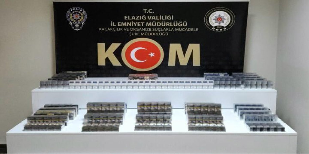 Şırnak’tan Elazığ’a kaçak sigara operasyonu