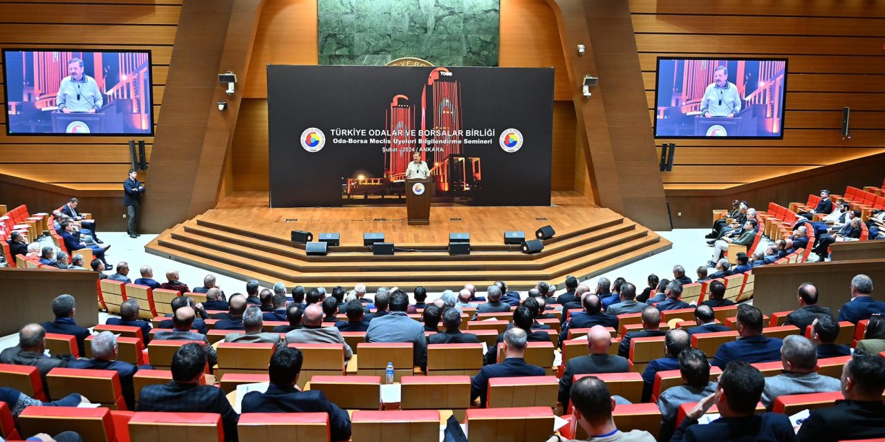 Cizre TSO yönetimi TOBB bilgilendirme seminerine katıldı