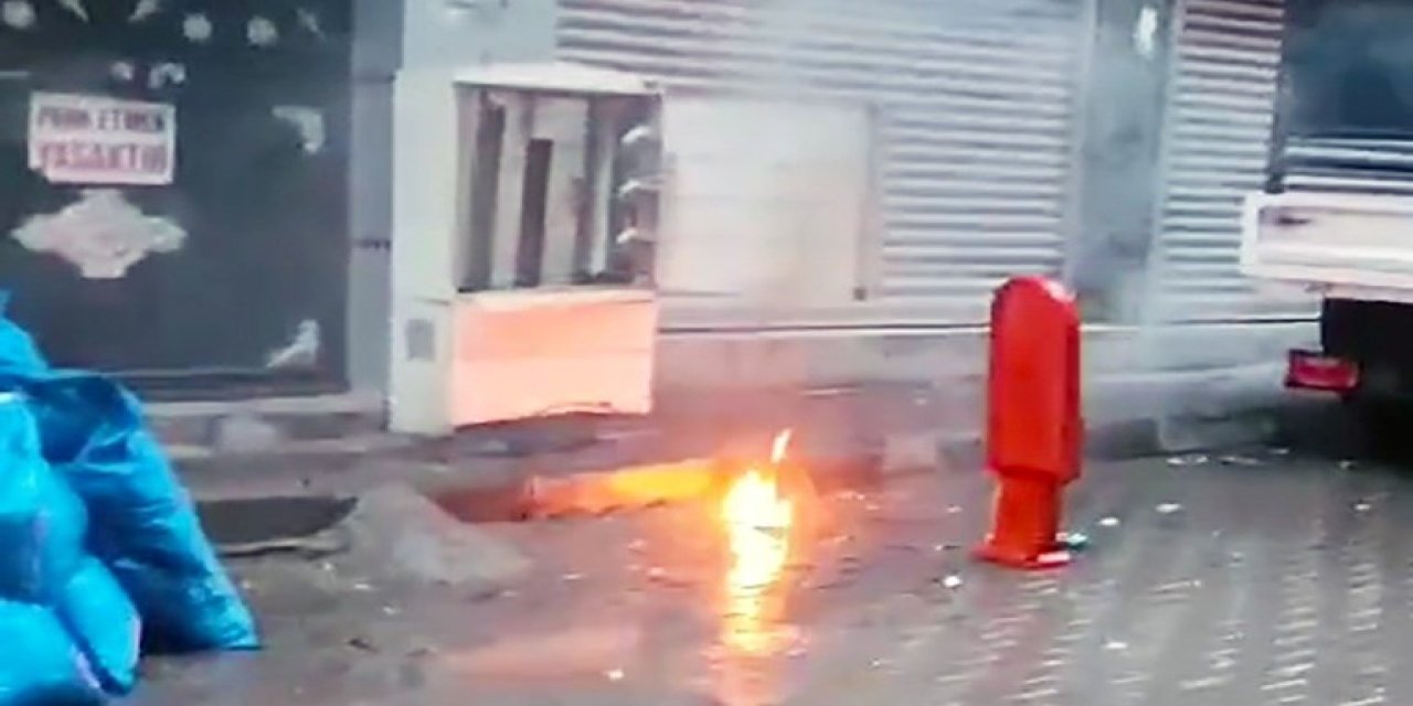 Cizre'de yer altında yaşanan patlama kaçak hattı ortaya çıkardı