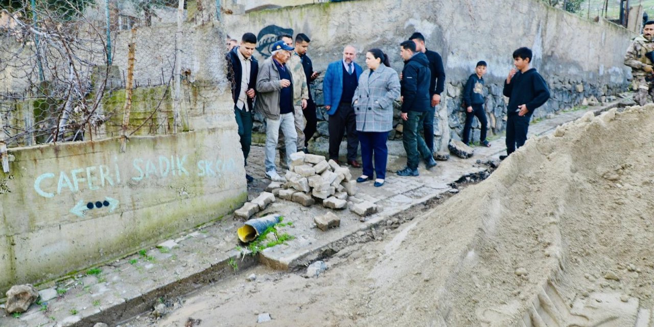 Cizre’de Cudi Mahallesinde Çalışmalar devam ediyor